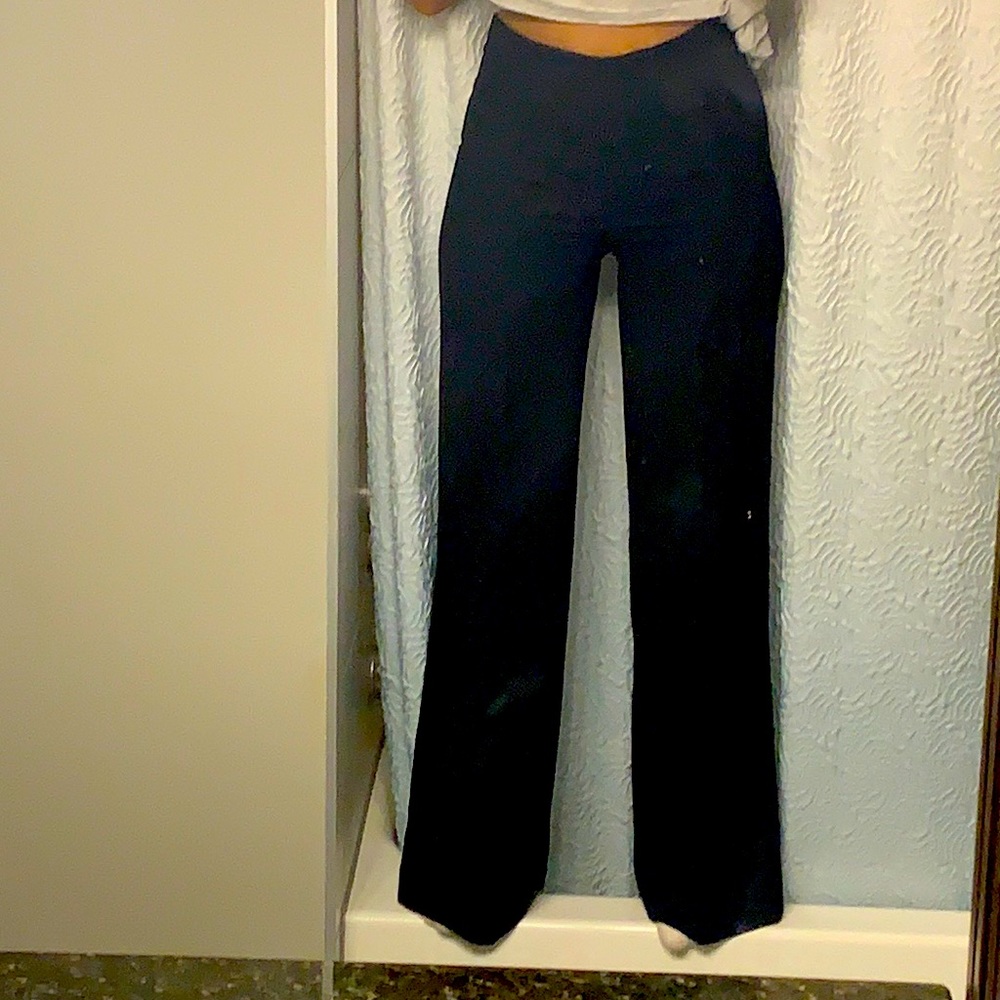 High-waisted wide leg pants from Express in 00R (regular). Worn once, like new